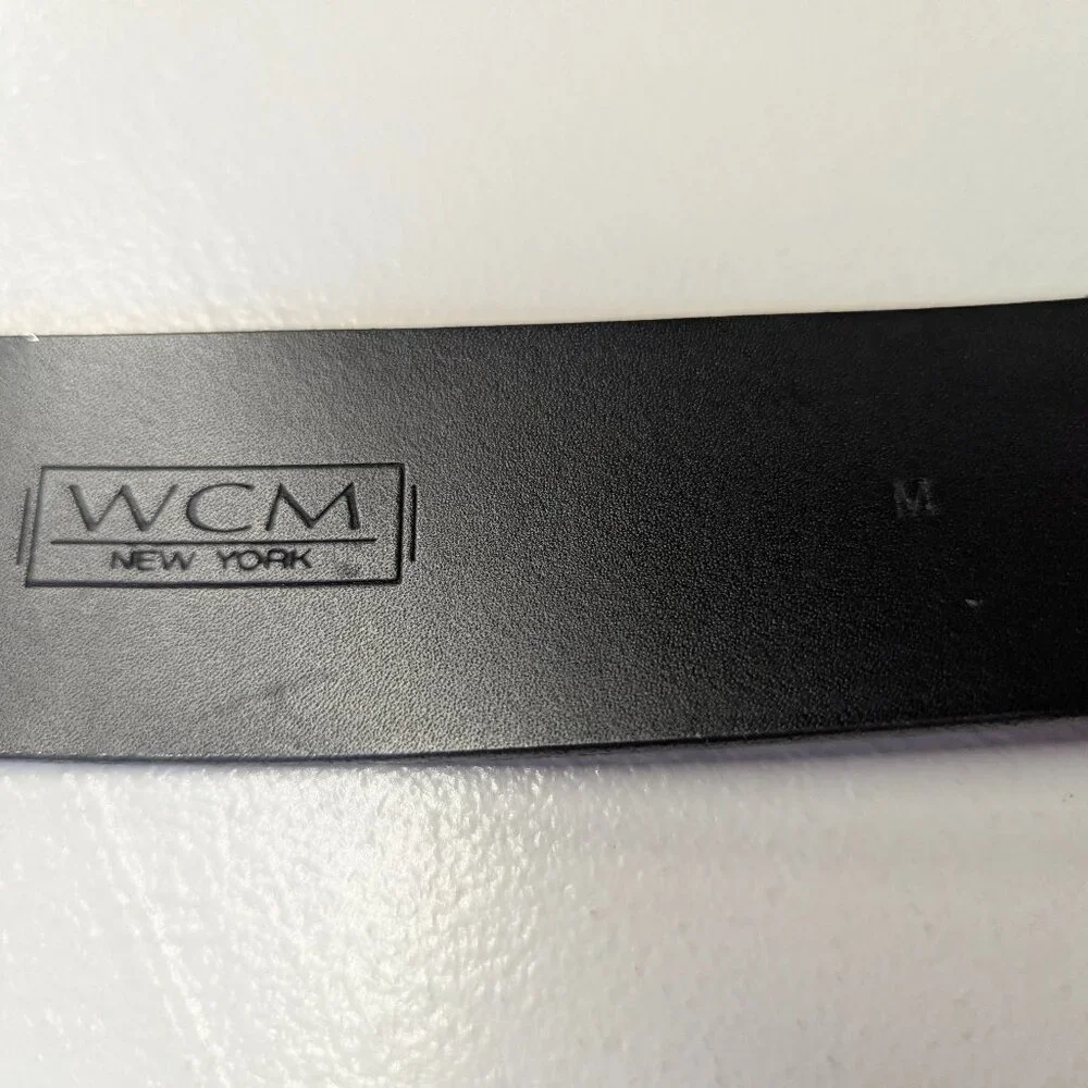 WCM New York Genuine Leather Size Medium Comic Strip Belt